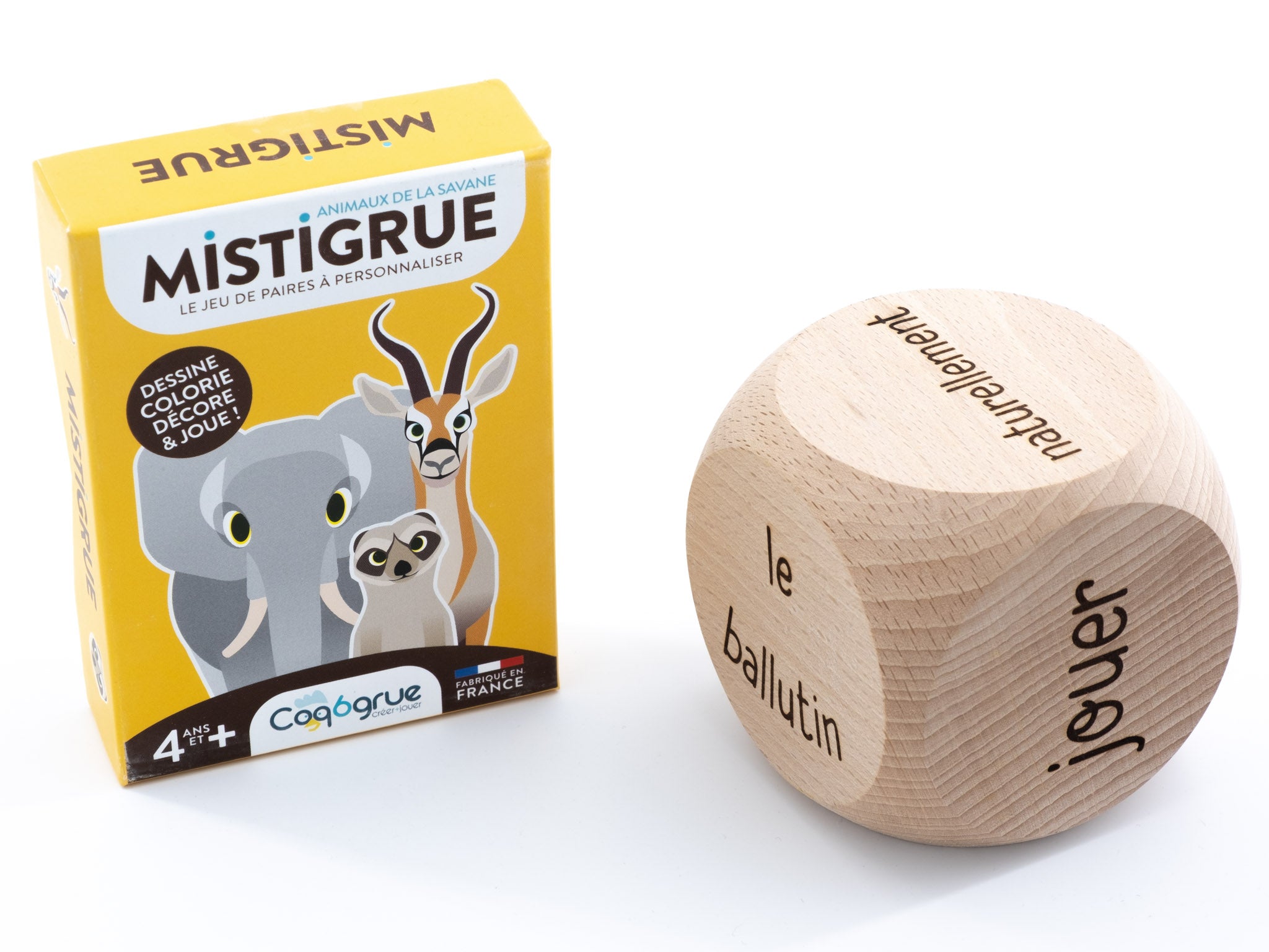 MISTIGRUE Jeu de Mistigri à créer Animaux de la savane - Coq6grue